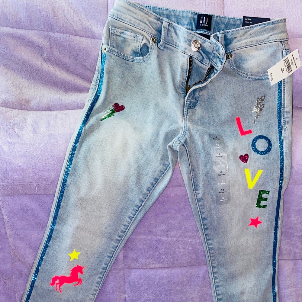 Size 10 girls gap jeans